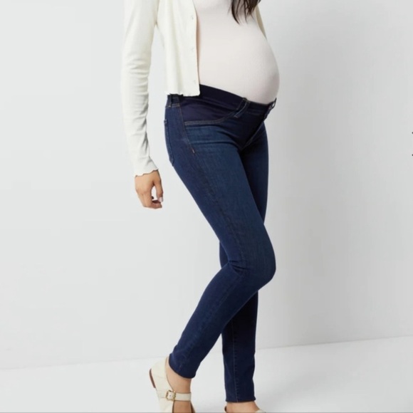 J BRAND MAMA J SIDE PANEL SKINNY MATERNITY JEANS size 26 - Picture 2 of 9
